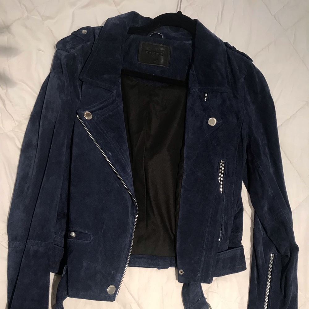 Navy Suede Jacket